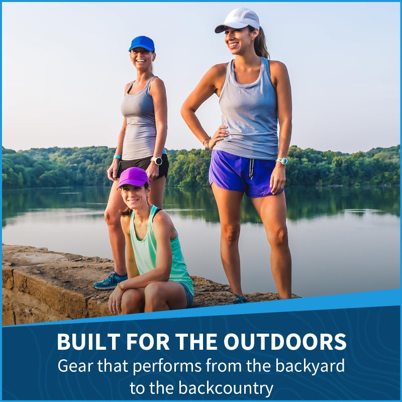 TrailHeads Women's Race Day Performance Running Cap, Lightweight & Quick Drying Mesh Sports Hat with Reflective Trim, Adjustable Fit - Cool Blue - Image 2